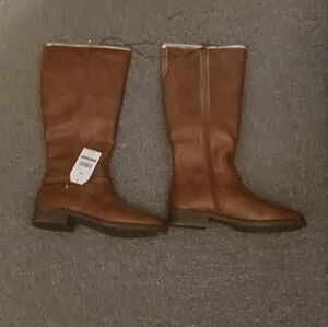 Time and Tru Brown Over the Knee Boots